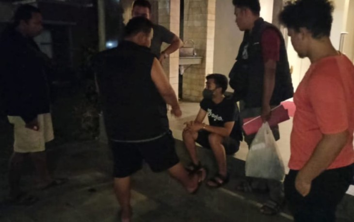 Tersangka saat diamankan