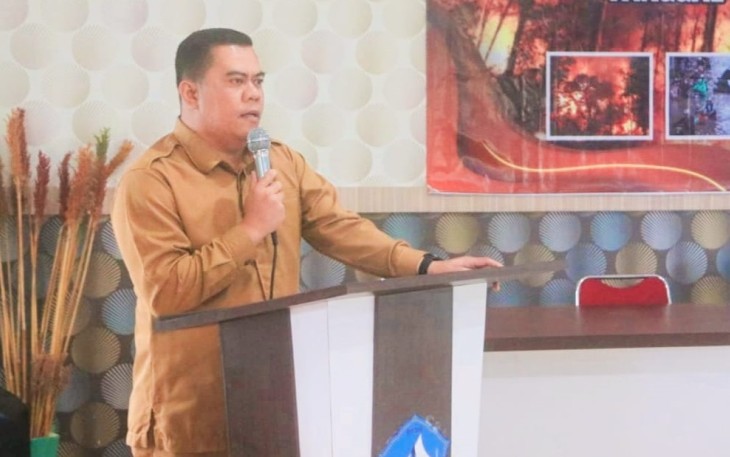 Pj .Sekda Bintan Ronny Kartika saat memberikan kata sambutan