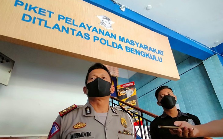 Kasat PJR AKBP Muhaimin, SH saat diwawancarai
