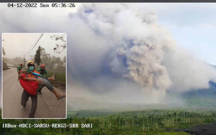 Potret Erupsi Gunungapi Semeru