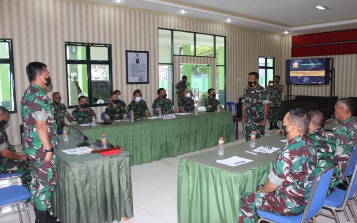 Suasana sidang Pankar UKP periode 1 April 2022, di Aula Makodim 1016/Palangka Raya