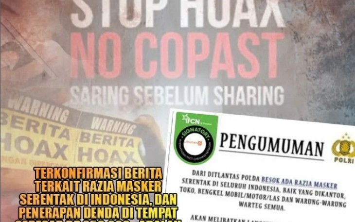 Kabid Humas Polda Bengkulu tegaskan informasi razia masker denda Rp 250 ribu, "Hoax"