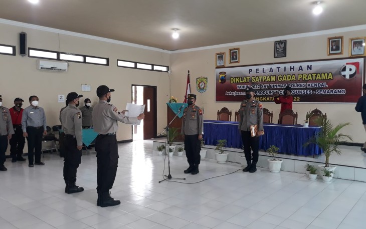 Diklat Satpam Gada Pratama tahun 2022 (Angkatan I tahun 2022) Polres Kendal