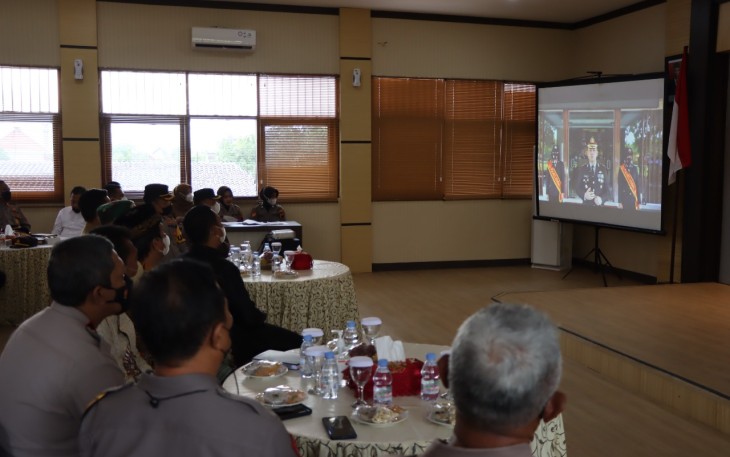 Giat sosialisasi pencanangan pembangunan Zona Integritas menuju WBK dan WBBM Polres Kendal 