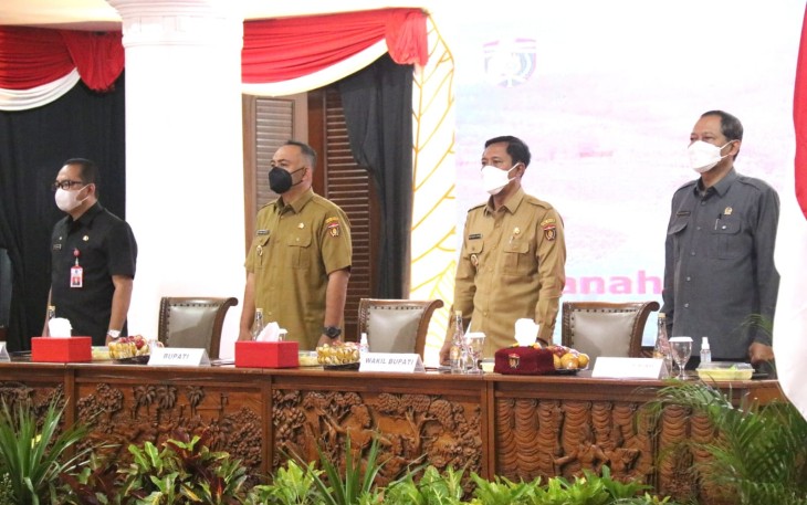 Bupati Blora Arief Rohman, saat menghadiri Musrenbang RKPD Kabupaten Ngawi tahun 2022