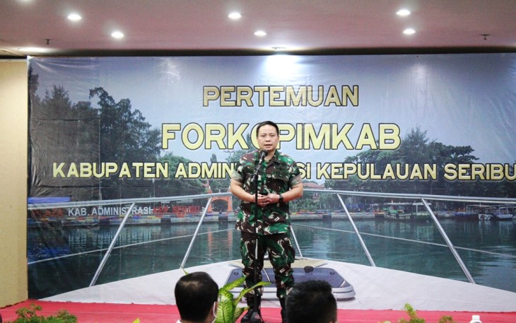 Dandim 0502/JU Hadiri Pertemuan Forkopimkab Kepulauan Seribu
