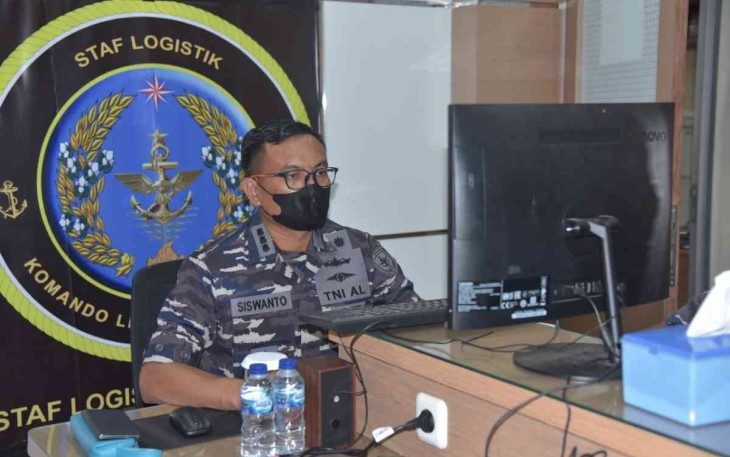 Aslog Pangkolinlamil Ikuti Pembahasan Pra Renaku, Bangmat dan Bangfas Bidang Logistik TNI AL 2023
