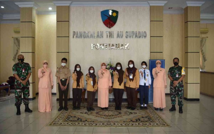 Lanud Supadio Sambut 6 Casis SMA Pradita Dirgantara Putra/i Daerah Kalbar