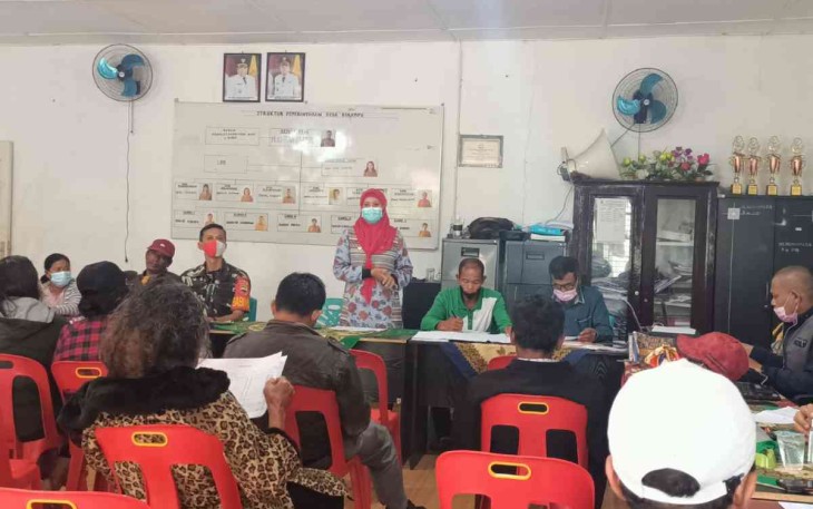 Babinsa Koramil 02/Sdk Hadiri Rapat Rencana Pembangunan Desa di Wilayah Binaan