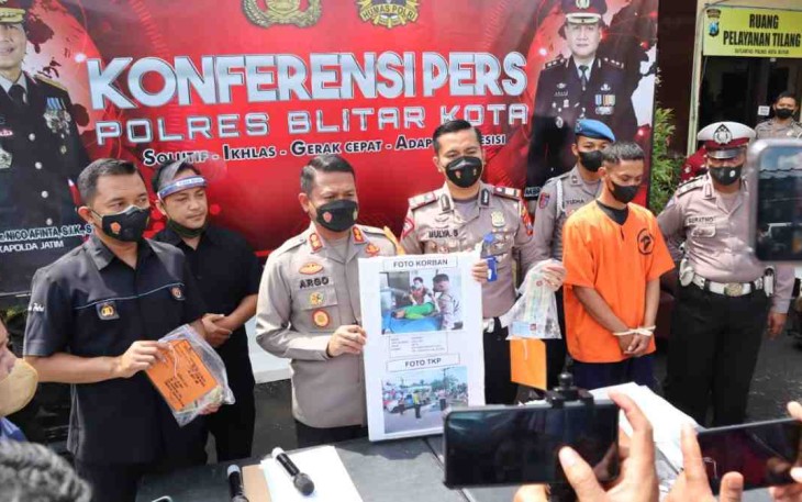 Sempat Kabur, Pelaku Tabrak Lari Berhasil Diamankan Polres Blitar Kota