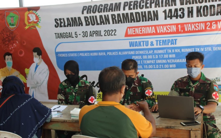Kodim 1015/Sampit Gencarkan Serbuan Vaksin Massal