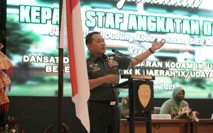 Kasad : Sebagai Pemimpin Harus Inovatif dan Menjadi Contoh Bagi Anak Buah Maupun Masyarakat