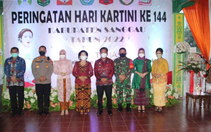 Dandim peringati hari Kartini bersama Forkopimda Sanggau. Kamis (21/4/22)
