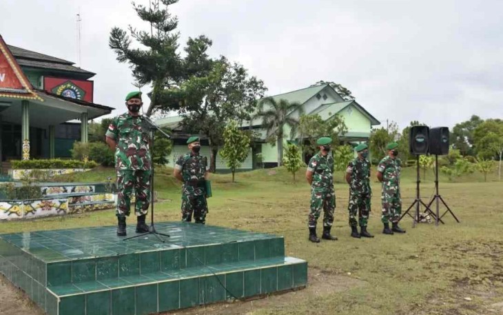 Selalu jaga kesehatan dan keamanan selama cuti lebaran, pesan Kasrem 121/Abw. Selasa (26/4/2022)