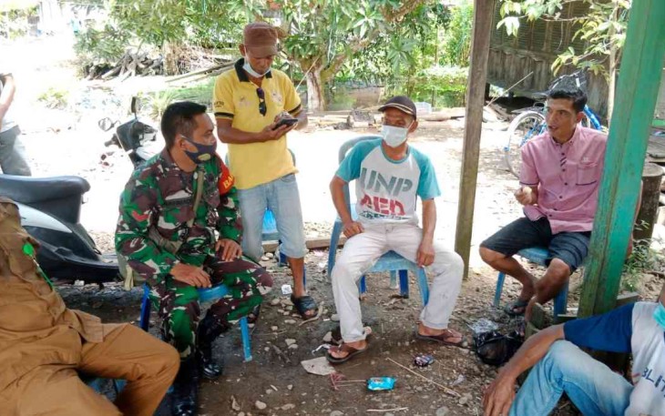 Sambangi warga binaan, Koptu Rahmadi sampaikan himbauan protokol kesehatan Covid-19. Rabu (27/4/202)