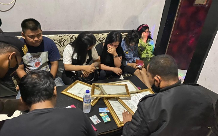 Pasca polisi razia di salah satu tempat hiburan di Mukomuko.