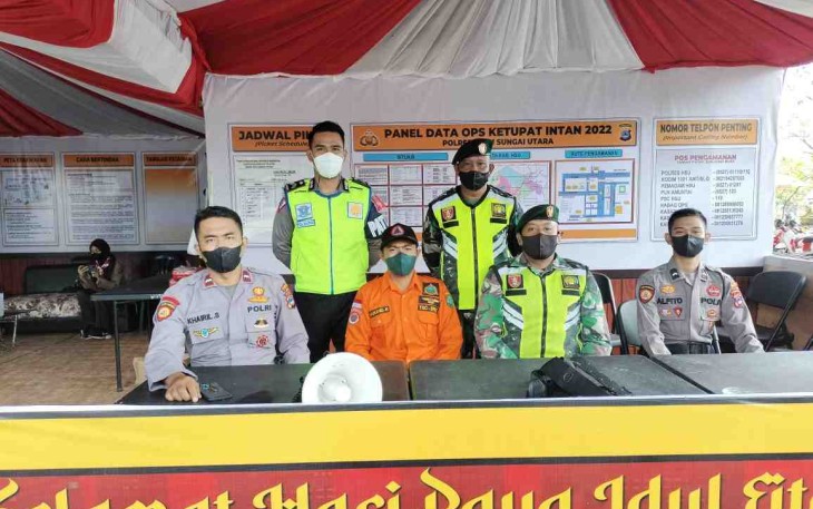Kodim 1001/HSU-BLG turut serta dalam operasi ketupat Intan. Rabu (04/05/2022)
