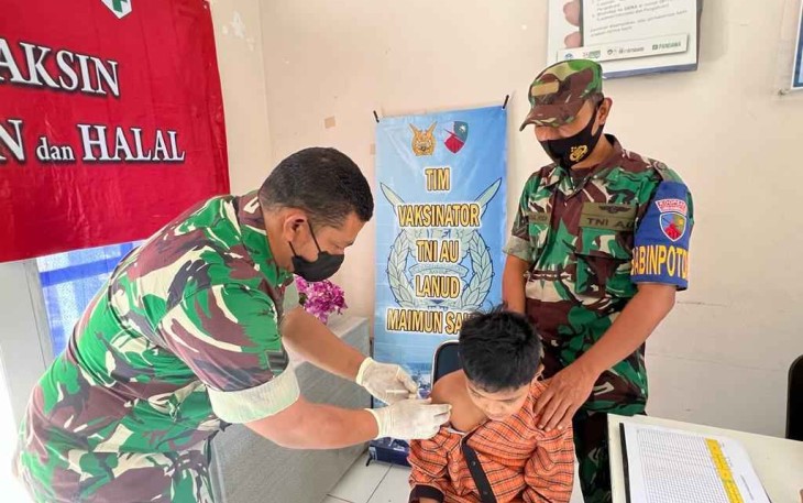 Poliklinik lanud Maimun Saleh optimalkan vaksinasi masyarakat Sabang. Rabu (18/05/2022)