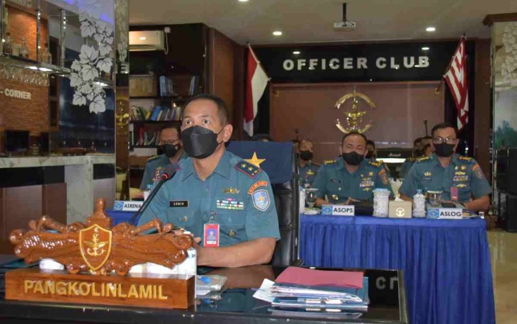 Pangkolinlamil saat mengikuti jamdan Kasal secara vidcon. Rabu (18/05/2022)