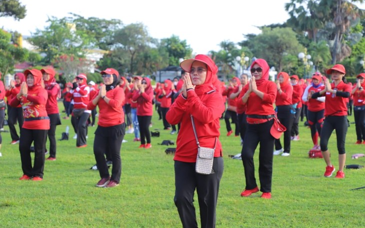 Senam Sicita PDI P Jatim, Jumat (20/5/2022)