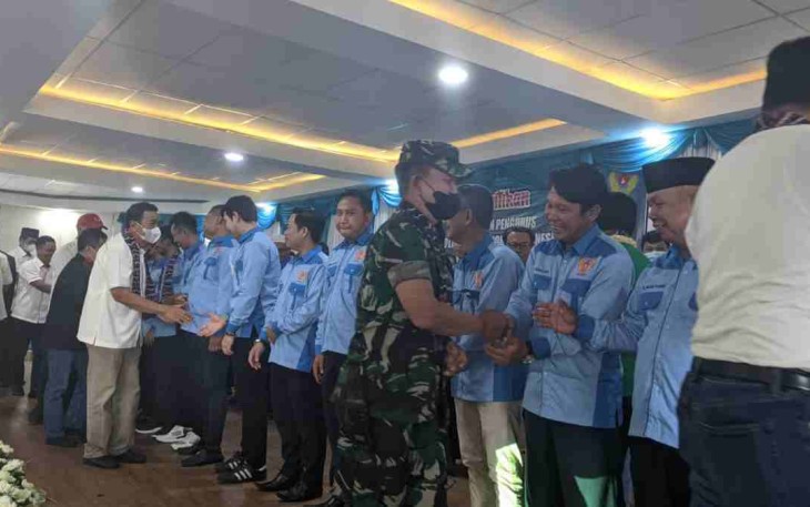Dandim berikan ucapan selamat pengurus baru KONI Balangan