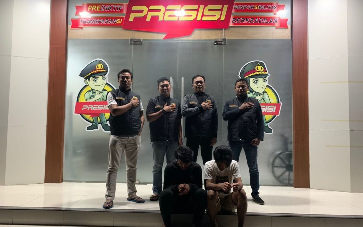Terduga Pelaku Saat Diamankan  
