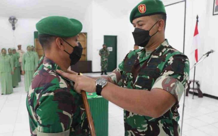 Dandim Tulungagung saat Sertijab Danramil