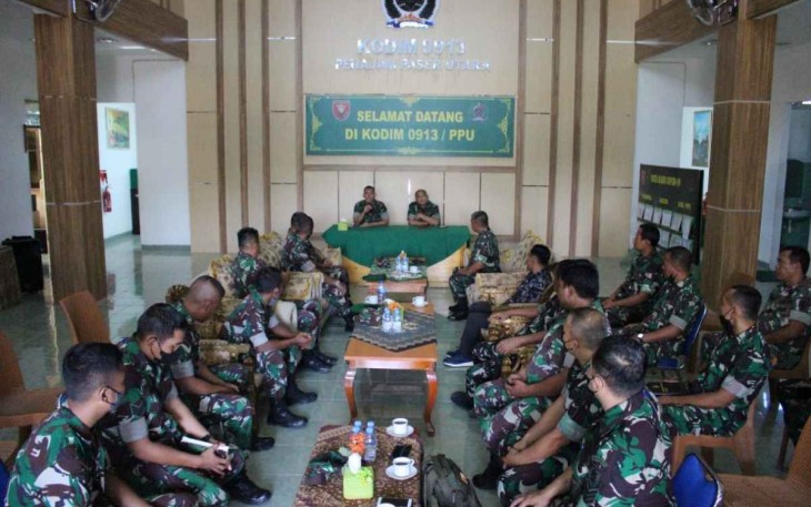 Tim verifikasi Korem 091/ASN kunjungi Kodim 0913/PPU jelang sertijab