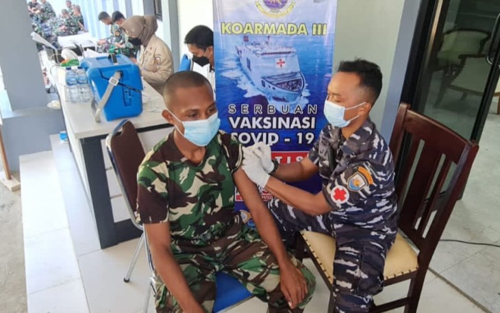 Vaksinasi Booster siswa Dikmata Satdik 3 Kodiklatal