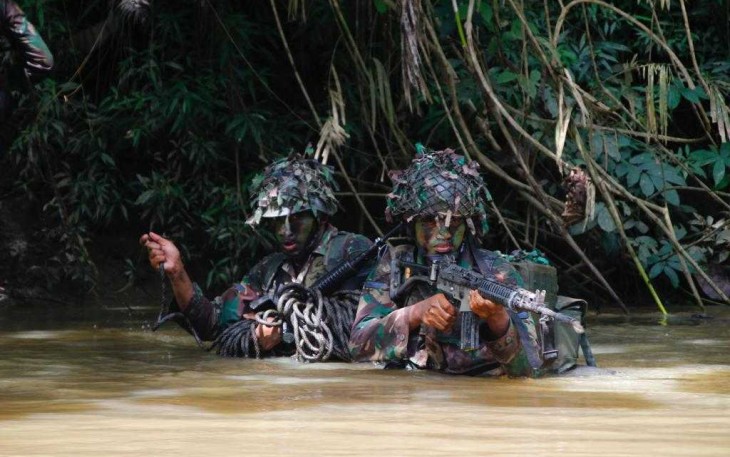 Latihan Dasar Satuan Brigif 3 Marinir