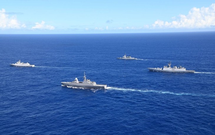 Konfigurasi kapal perang dalam latma Rimpac 2022