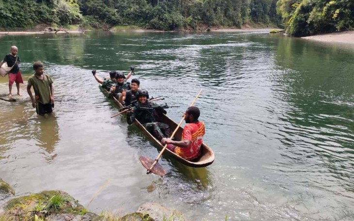Medan berat tidak menyurutkan untuk patroli perbatasan