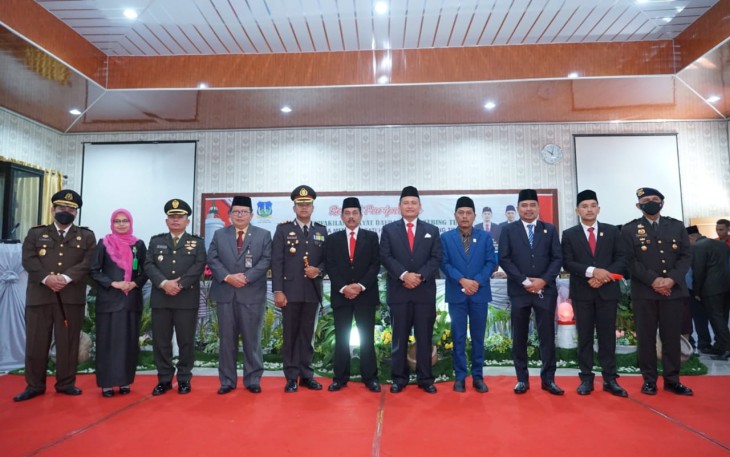 Sidang Paripurna Istimewa di Ruang Sidang Utama DPRD Kota Tebing Tinggi, Jln. dr. Sutomo, Jumat (1/7/2022).