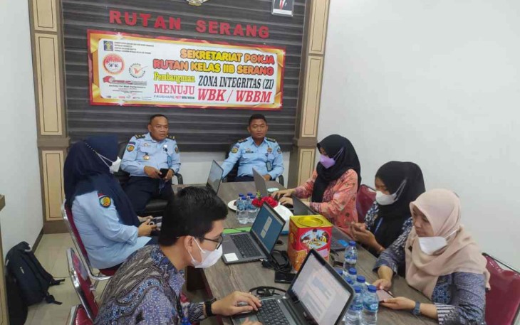 Monev di Rutan Kelas II B Serang