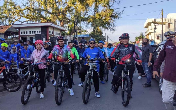Gowes bersama Walikota Banjarmasin 