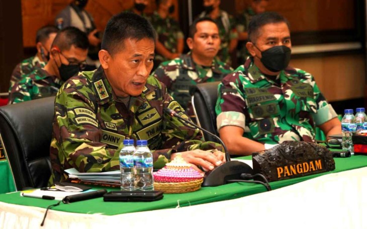 Pangdam Udayana saat pimpin Rakor Satgas Pamwil KTT G20 