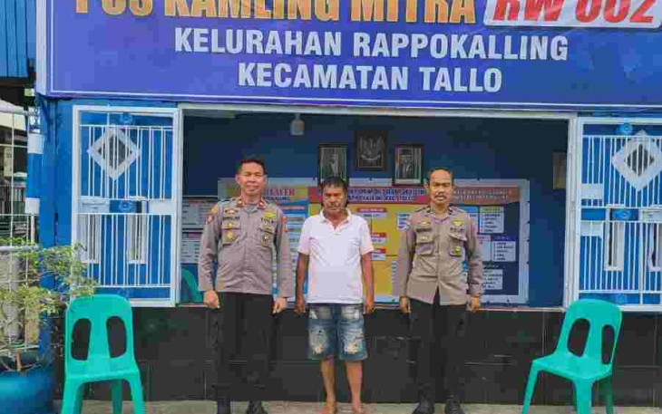 Salah satu pos kamling di wilayah Polsek Tallo