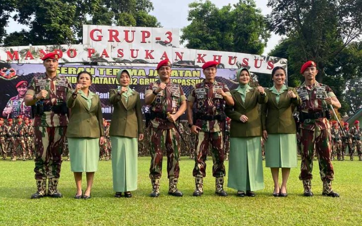 Foto bersama Jajaran Batalyon 32 Grup 3 Kopassus 