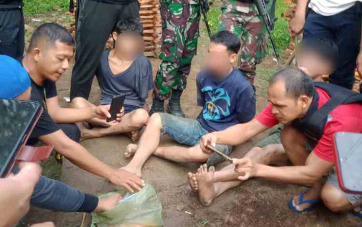 Satgas Pamtas Yonif 645/GTY Gagalkan Peredaran Sabu