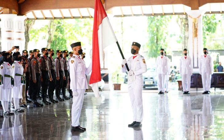 Pengukuhan Paskibra Kabupaten Pati 