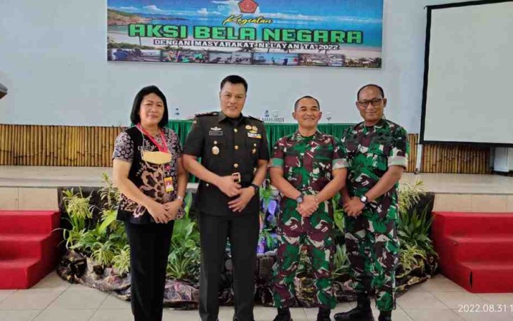 Bela Negara Staf Ter dengan masyarakat nelayan 