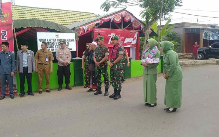 Dandim 1001/HSU-BLG Letkol Inf Dhuwi Hendradjaja saat kunjungan kerja Koramil jajarannya