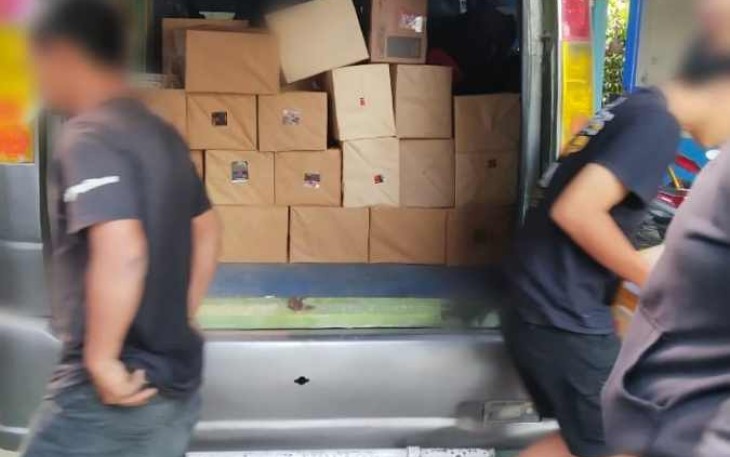 Barang bukti Hasil Tembakau Jenis Sigaret Kretek Mesin