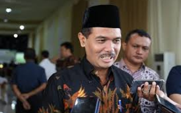 Dirjen Tanaman Pangan Suwandi saat konferensi pers 