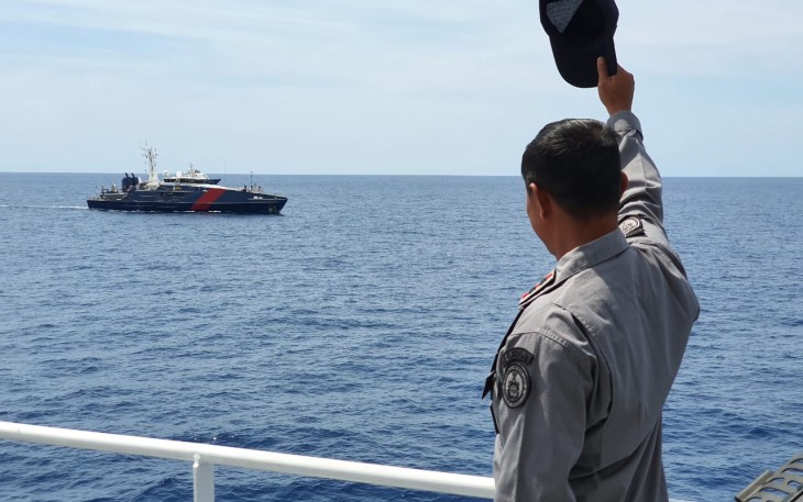 Patroli bersama, KN Pulau Dana-323 tiba di Australia