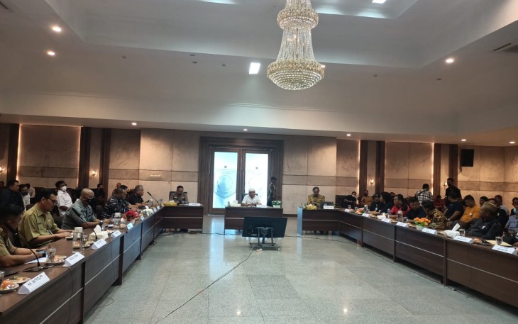 Rapat dengar pendapat antara Bakamla dan Pemda Babel
