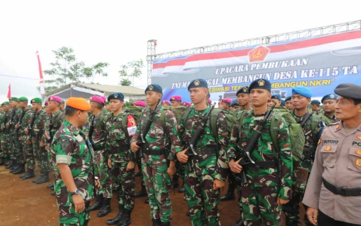 TMMD ke 115 Kodim Tulungangung Prajurit Lanud Iswahjudi