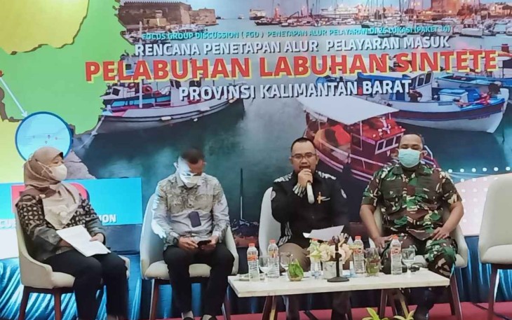 FDG Alur Pelayaran Masuk Pelabuhan Sintete Kabupaten Sambas 
