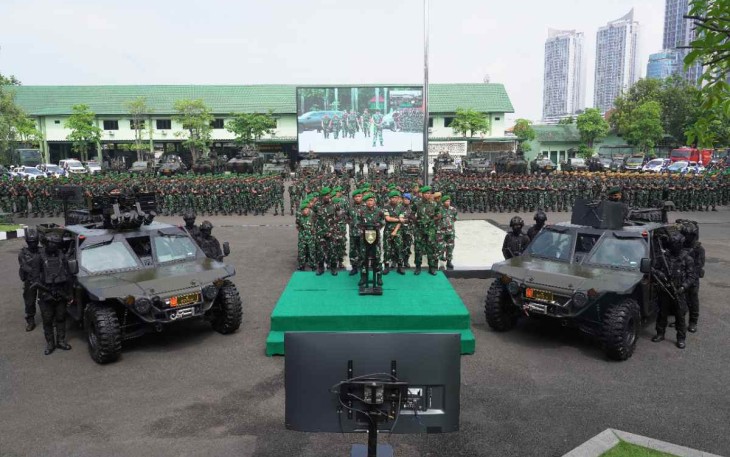 Apel Gelar Kesiapsiagaan TNI AD di Wilayah Kodam V/Brawijaya