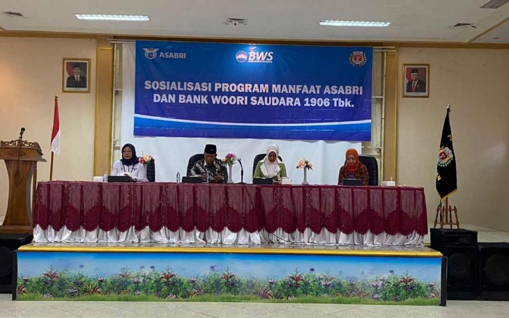 Sosialisasi Bank Woori Saudara Tbk KCP Megablock Cilegon Cikande dan ASABRI